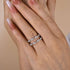Louily Special Round Cut Jacket Wedding Band For Women In Sterling Silver - louilyjewelry
