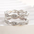 Louily Special Round Cut Jacket Wedding Band For Women In Sterling Silver - louilyjewelry