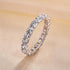 Louily Stunning Cushion Cut Women's Wedding Band In Sterling Silver - louilyjewelry