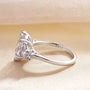 Louily Stunning Marquise Cut Three Stone Engagement Ring In Sterling Silver - louilyjewelry