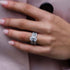 Louily Stunning Oval Cut 3PC Wedding Ring Set In Sterling Silver - louilyjewelry