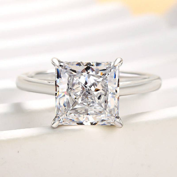 Louily Stunning Princess Cut Engagement Ring