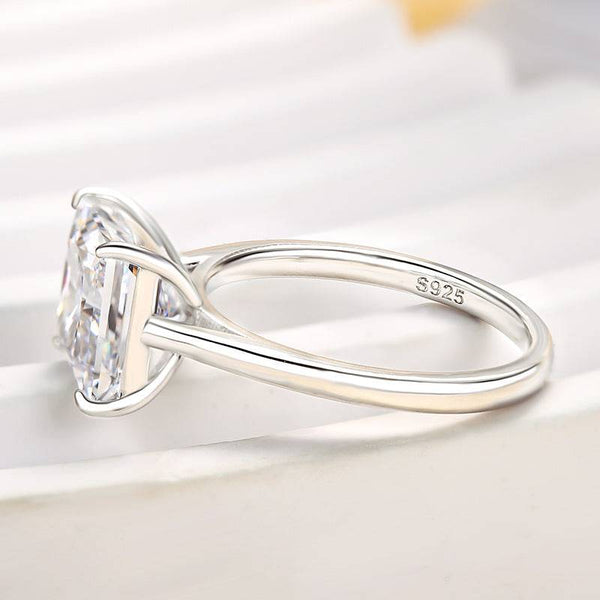 Louily Stunning Princess Cut Engagement Ring