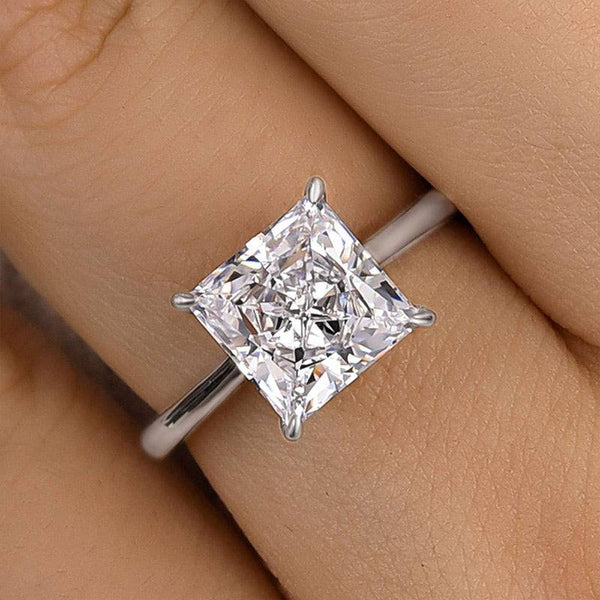 Louily Stunning Princess Cut Engagement Ring