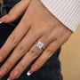 Louily Stunning Square Princess Cut Engagement Ring - louilyjewelry