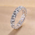 Louily Stunning Round Cut Women's Wedding Band In Sterling Silver - louilyjewelry
