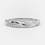 Louily Twist 1.25 Carat Round Cut Wedding Set For Her In Sterling Silver - louilyjewelry