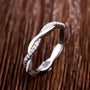 Louily Twist Eternity Wedding Band for Women In Sterling Silver - louilyjewelry