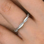 Louily Twist Eternity Wedding Band for Women In Sterling Silver - louilyjewelry