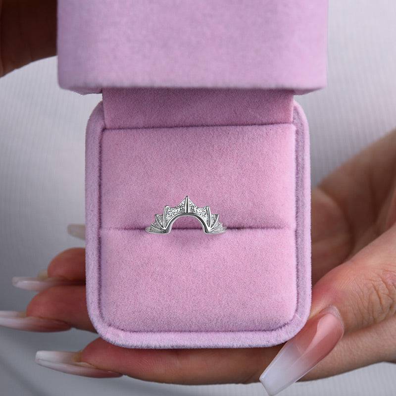 Louily Unique Bat Design Wedding Band Ring For Women In Sterling Silver - louilyjewelry