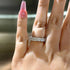 Louily Unique Cushion & Radiant Cut Women's Wedding Band In Sterling Silver - louilyjewelry