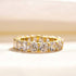Louily Unique Cushion & Radiant Cut Women's Wedding Band In Sterling Silver - louilyjewelry