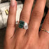 Louily Unique Double Stones Design Radiant & Pear Cut Engagement Ring In Sterling Silver - louilyjewelry