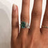 Louily Unique Double Stones Design Radiant & Pear Cut Engagement Ring In Sterling Silver - louilyjewelry