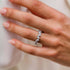 Louily Unique Full Pear Cut Women's Wedding Band - louilyjewelry