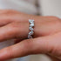 Louily Unique Full Pear Cut Women's Wedding Band - louilyjewelry