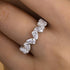 Louily Unique Full Pear Cut Women's Wedding Band - louilyjewelry