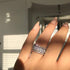 Louily Unique Wide Women's Wedding Band In Sterling Silver - louilyjewelry