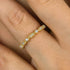 Louily Vintage Full Eternity Art Deco Stacking Women's Wedding Band In Sterling Silver - louilyjewelry