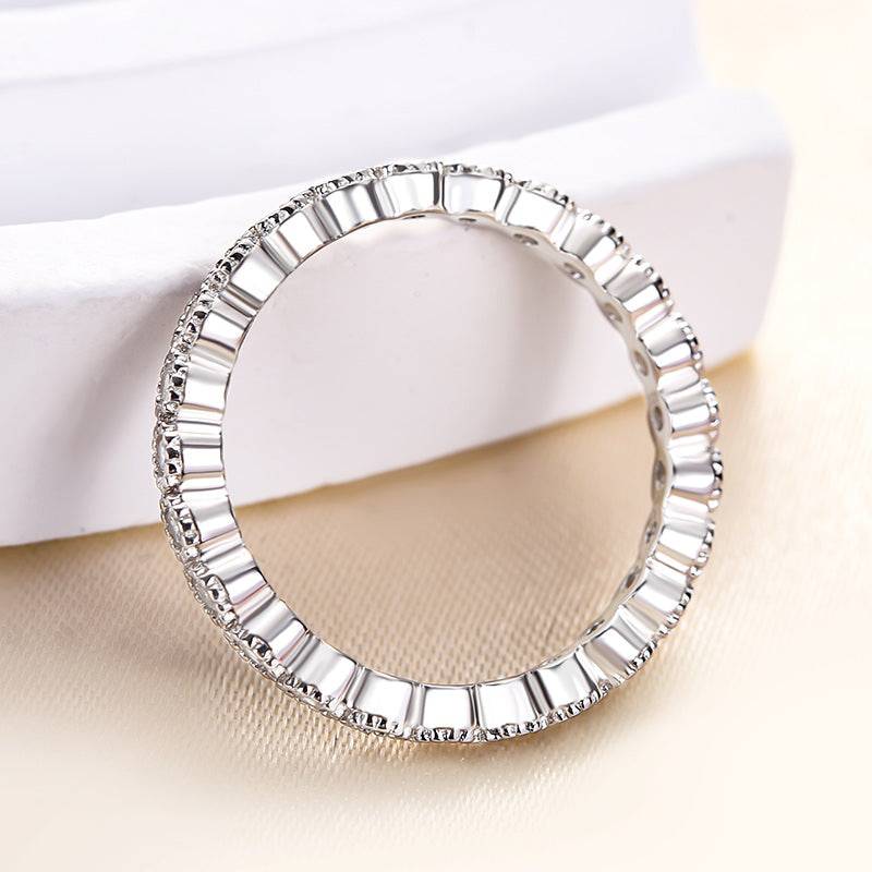 Louily Vintage Round Cut Women's Wedding Band - louilyjewelry