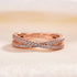 Louily  X Criss Cross Wedding Band For Women In Sterling Silver - louilyjewelry