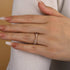 Louily  X Criss Cross Wedding Band For Women In Sterling Silver - louilyjewelry