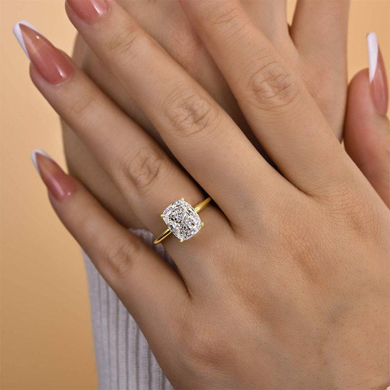 Louily Attractive Cushion Cut Engagement Ring - louilyjewelry