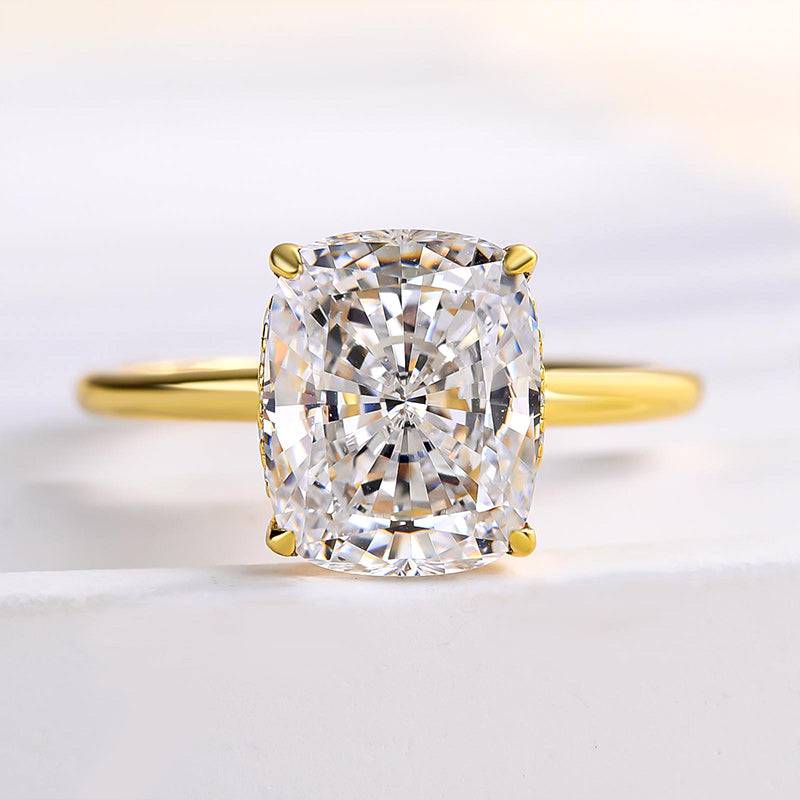 Louily Attractive Cushion Cut Engagement Ring - louilyjewelry