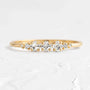 Louily Chic Yellow Gold Asscher Cut Wedding Band - louilyjewelry