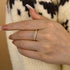 Louily Chic Yellow Gold Asscher Cut Wedding Band - louilyjewelry