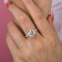 Louily Classic 6 Prong Round Cut Simulated Diamonds Engagement Ring - louilyjewelry