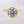 Louily Classic Yellow Gold Bezel Round Cut Engagement Ring In Sterling Silver