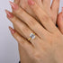 Louily Classic Yellow Gold Emerald Cut Solitaire Engagement Ring - louilyjewelry