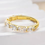 Louily Exquisite Yellow Gold Oval Cut Wedding Band - louilyjewelry
