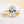 Louily Exquisite Yellow Gold Oval Cut Wedding Ring Set