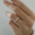 Louily Fashion Design Marquise Cut & Round Cut Wedding Band In Sterling Silver - louilyjewelry