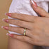 Louily Fashion Yellow Gold Round Cut Wedding Band In Sterling Silver - louilyjewelry