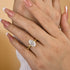 Louily Luxury Crushed Ice Oval Cut Engagement Ring - louilyjewelry