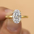 Louily Luxury Crushed Ice Oval Cut Engagement Ring - louilyjewelry