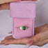 Louily Special Double Stones Design Emerald & Pear Cut Engagement Ring In Sterling Silver - louilyjewelry