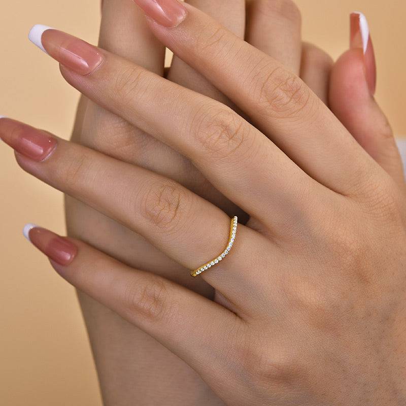 Louily Special Pave Wedding Band - louilyjewelry