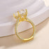 Louily Stunning Yellow Gold Cushion Cut Engagement Ring In Sterling Silver - louilyjewelry