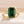 Louily Yellow Gold Emerald Green Three Stone Engagement Ring For Women In Sterling Silver