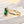 Louily Yellow Gold Halo Emerald Cut Engagement Ring In Sterling Silver