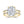 Louily Unique Design Cushion Cut Simulated Diamonds Engagement Ring In Sterling Silver